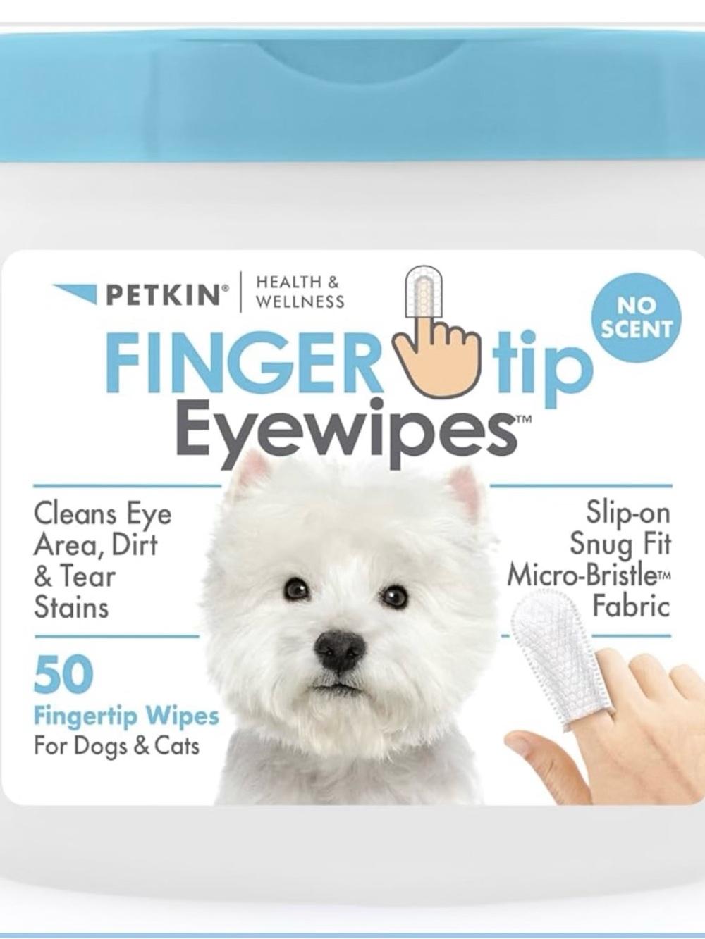 Petkin Finger Tip Eye Wipes
